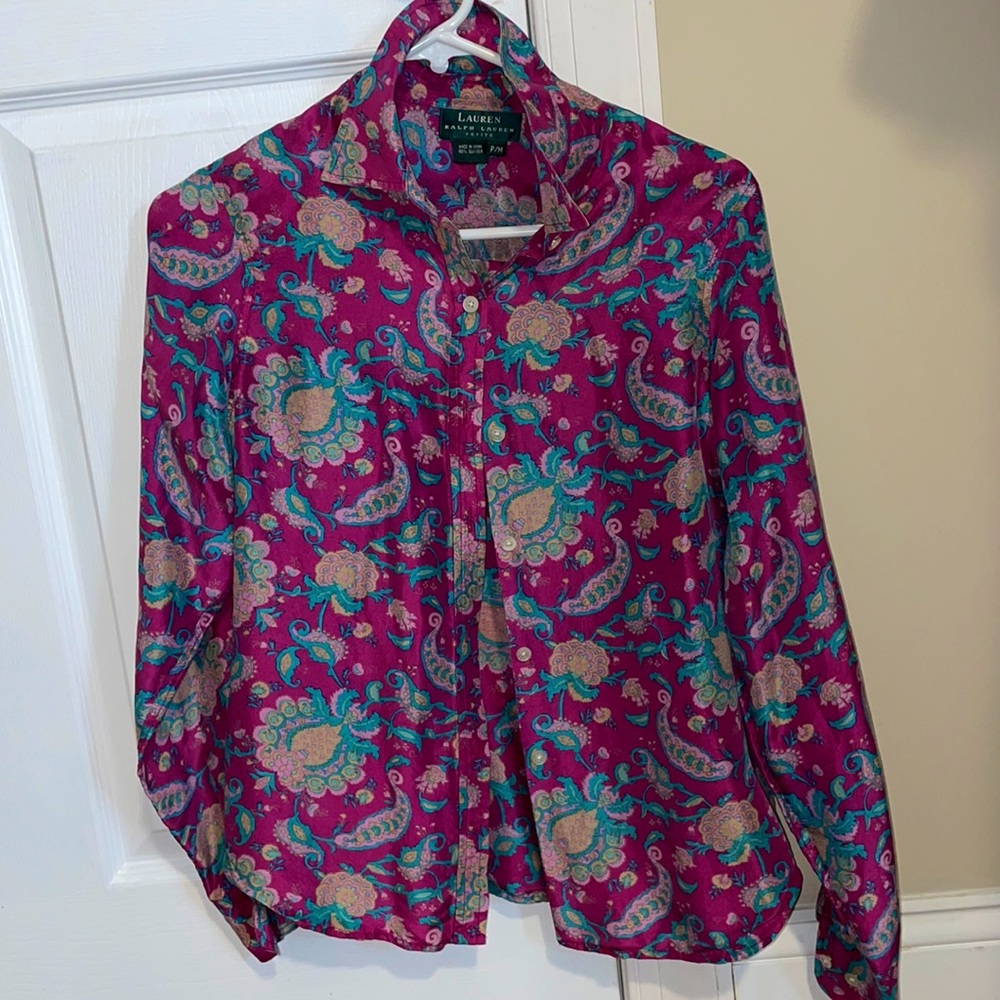 Ralph Lauren Long Sleeve Top - Beautiful patterns 💗💕